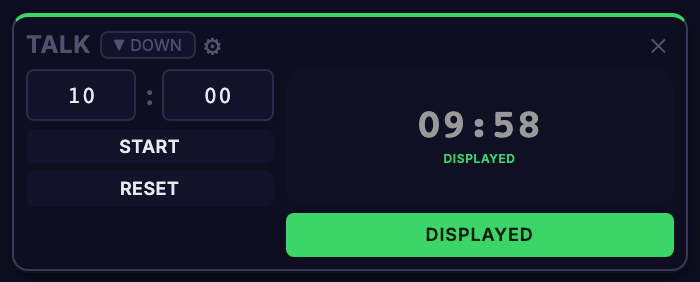 A paused timer that is still DISPLAYED